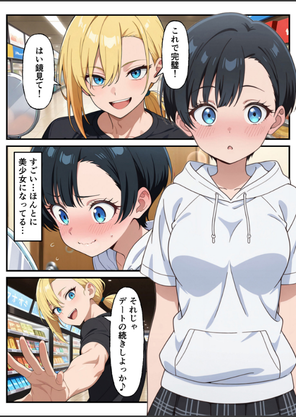 性転換希望調査に僕だけ希望するで出した結果、本当に女の子になってしまった話 モザイク版_20枚目の画像