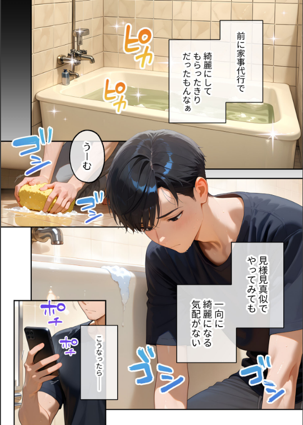 家性婦の成瀬さんは竿のお掃除までしてくれる モザイク版_4枚目の画像
