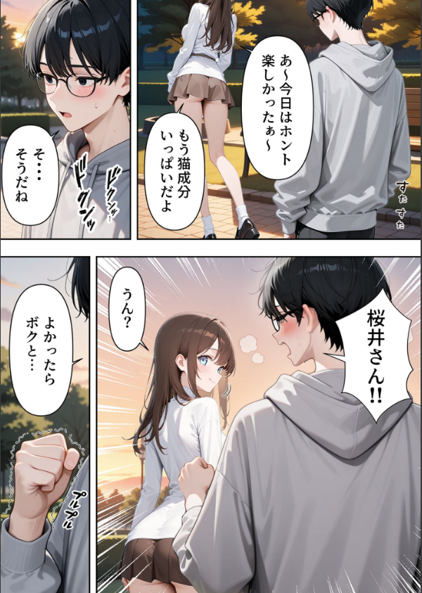 いじめられていた陰キャのボクが1軍ギャル達に中●し報復する話 モザイク版_13枚目の画像